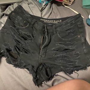 American eagle high waisted jean shorts